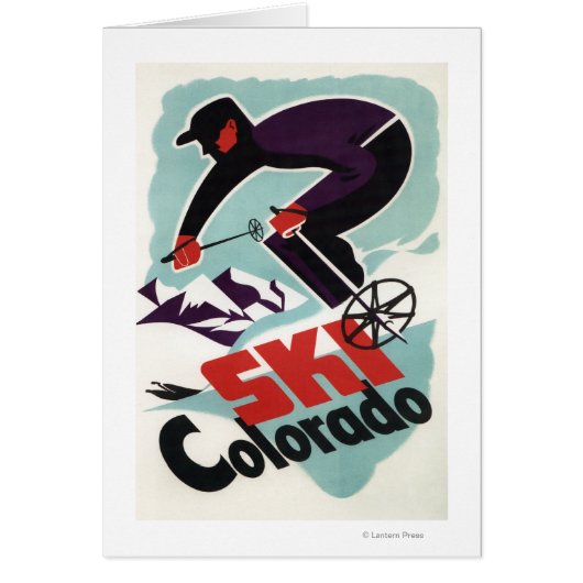 Black and Purple Clothed Skier (Front)