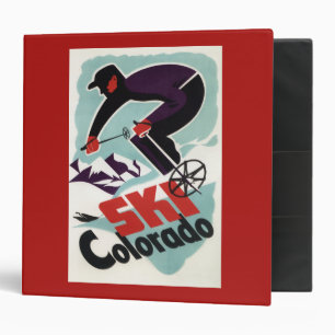 Black and Purple Clothed Skier Binder