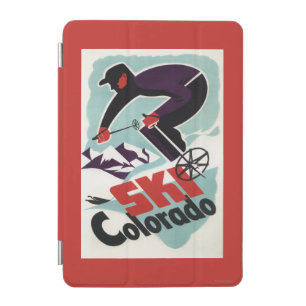 Black and Purple Clothed Skier iPad Mini Cover