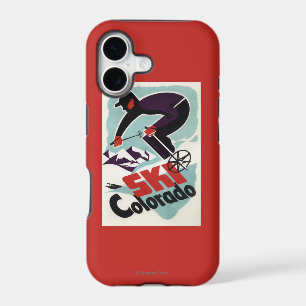 Black and Purple Clothed Skier iPhone 17 Case