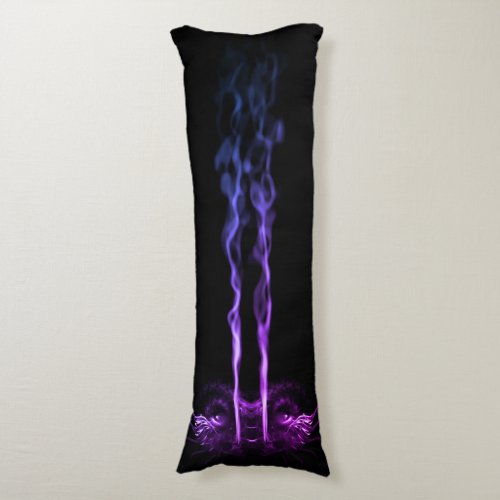 Black and Purple Dragon Smoke Body Pillow