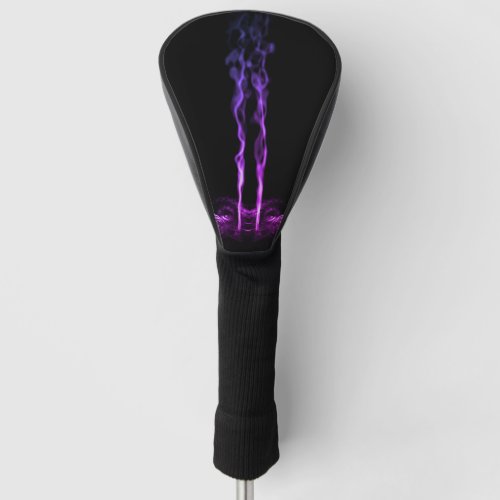 Black and Purple Dragon Smoke Golf Head Cover