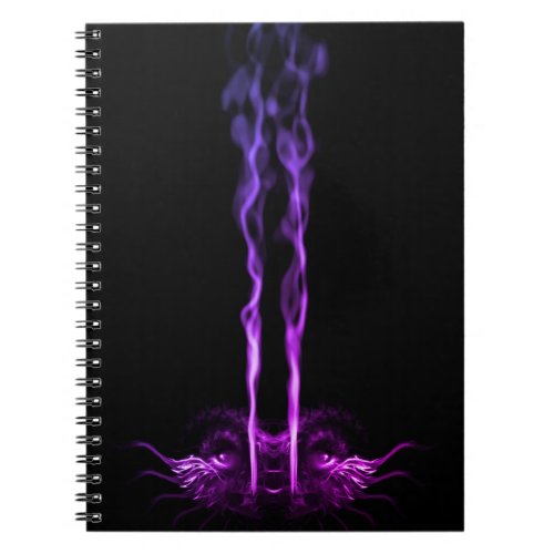 Black and Purple Dragon Smoke Notebook