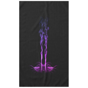 Black and Purple Dragon Smoke Tablecloth