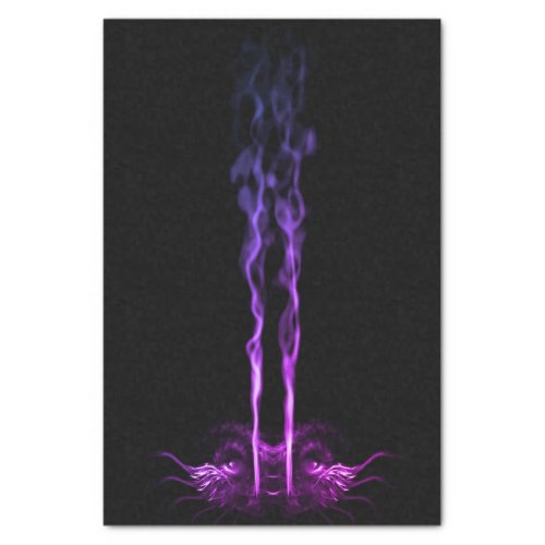 Black and Purple Dragon Smoke Tissue Paper