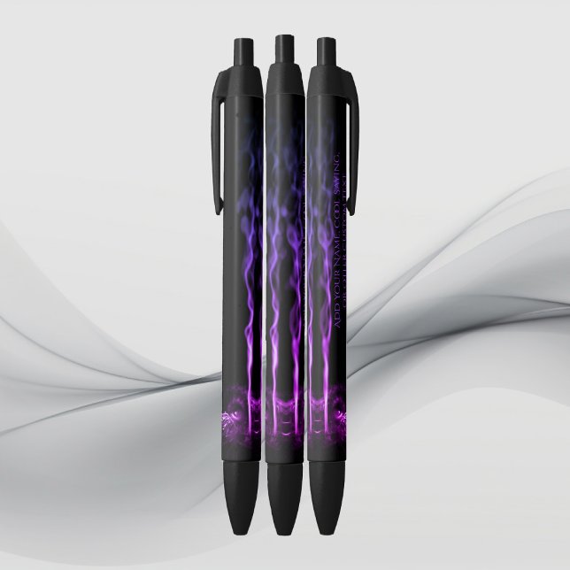 Black and Purple Dragon Smoke with Your Name Pen (Creator Uploaded)