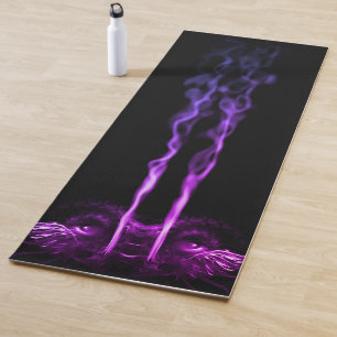 Black and Purple Dragon Smoke Yoga Mat