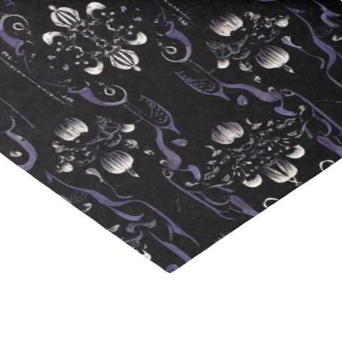 Black and Purple Gothic Pattern 5  Tissue Paper