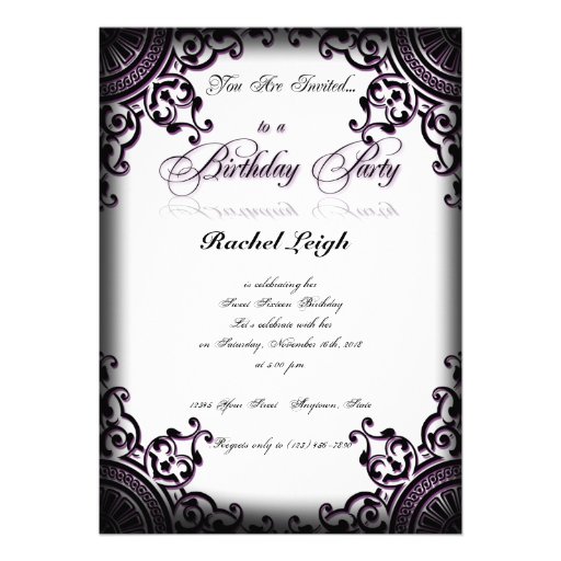 Gothic Birthday Invitations 3