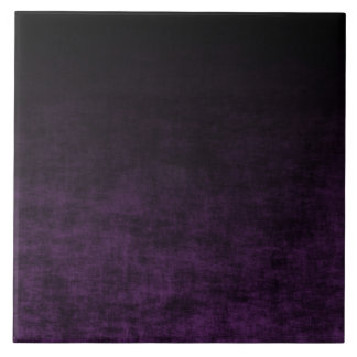 Black and Purple Grunge Ombre Texture Ceramic Tile