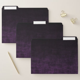 Black and Purple Grunge Ombre Texture File Folder