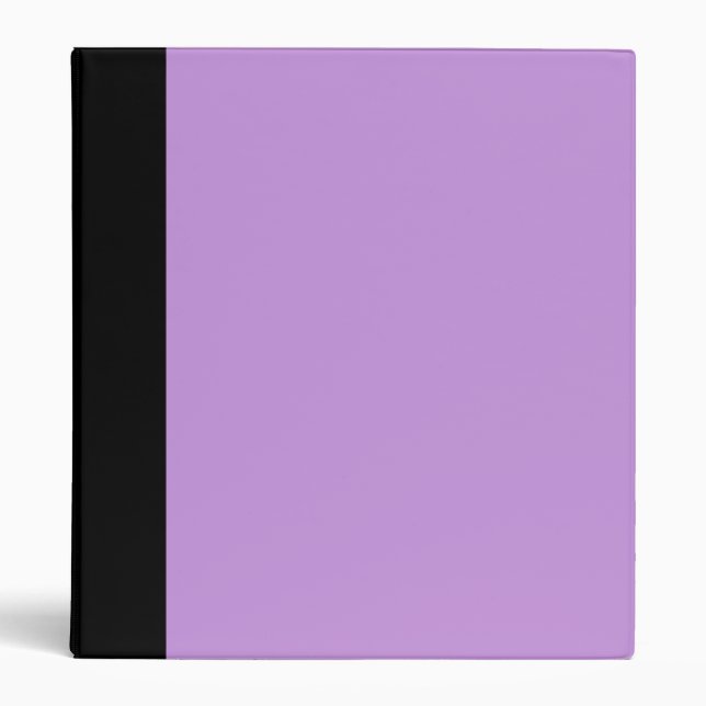 Black and Purple Lavender Binder (Front)