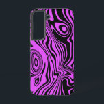 Black and Purple Samsung Galaxy Case Your Colors<br><div class="desc">Custom Colors Samsung Galaxy Cases or iPhone Cases with Abstract Waves Black and Purple Design by MIGNED - Customizable - or Choose / add your favorite background colors !</div>