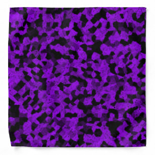 Black and Purple shades of chalk Bandana