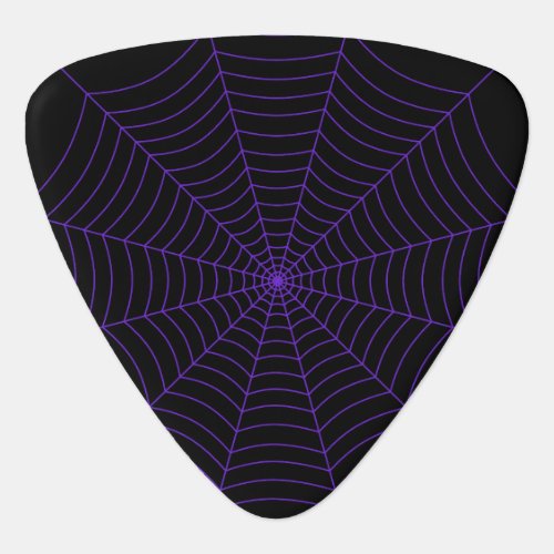 Black and purple spider web Halloween pattern Guitar Pick