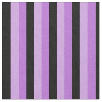 Black And Purple Stripes Fabric by TheHopefulRomantic at Zazzle