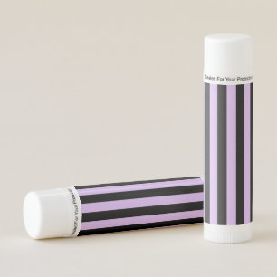 Black and Purple Stripes Lip Balm