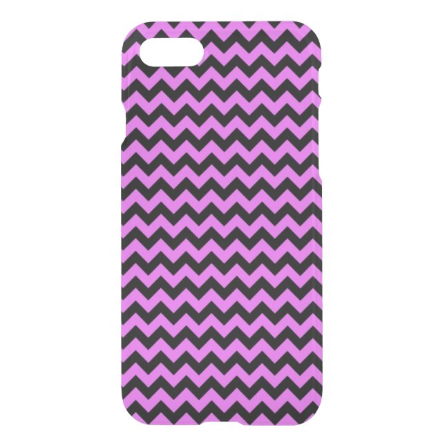 Black and Purple Zig Zag Chevron Uncommon iPhone Case (Back)