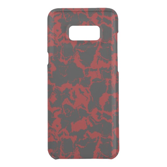 black and red abstract uncommon samsung galaxy case (Back)