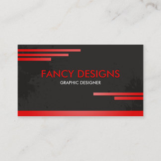 Black and Red Business Card