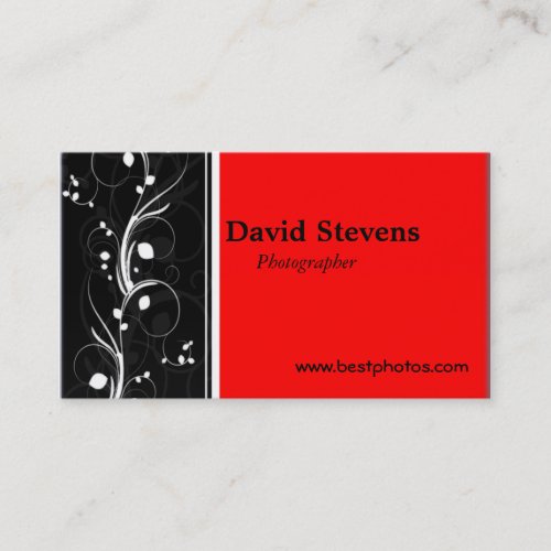 Black and Red Business cards