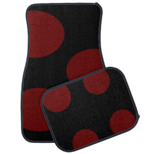 Black and Red Car Floor Mat