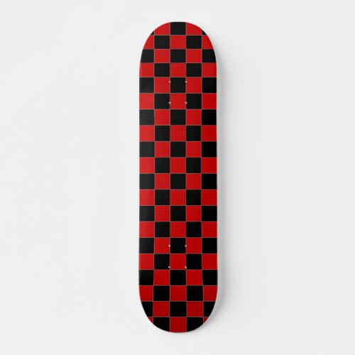 Black and Red Checkered Skateboard
