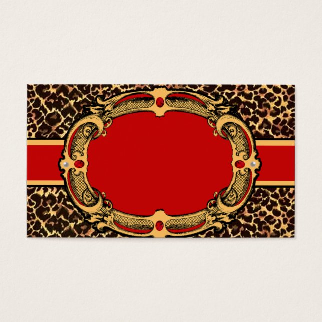 Black and Red Cheetah Pattern (Front)