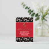 Black and Red Cherry Blossoms Enclosure Card (Standing Front)