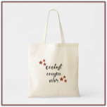 Black And Red Coolest Cousin Ever Tote Bag at Zazzle
