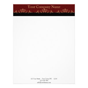 Scroll Letterhead | Zazzle