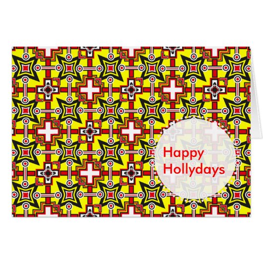Black and Red Festival Cards (Front Horizontal)
