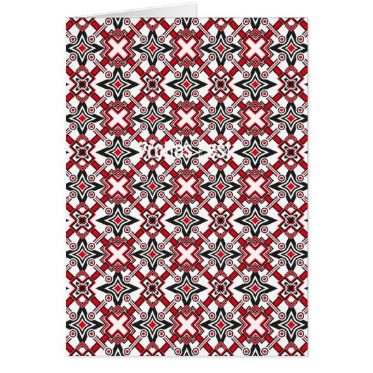 Black and Red Festival Cards (Front)