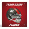Black and Red Football Helmet