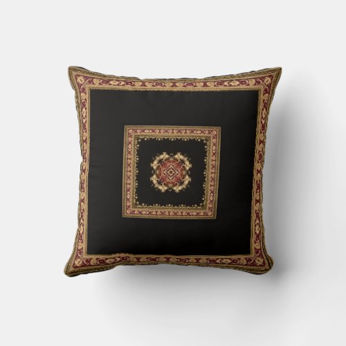 Black and Red Frame Pillow