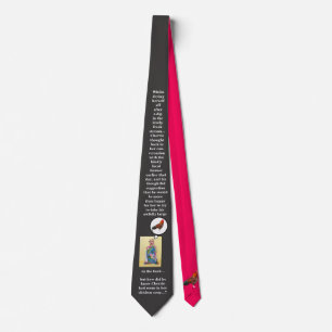 Black and Red Funny Rude Naughty Joke Mens Tie
