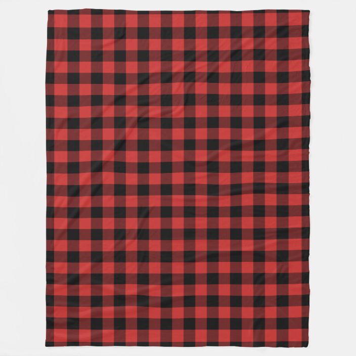 checkered fleece blanket