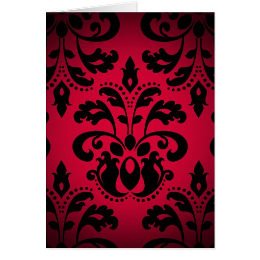 Black and red gothic victorian vintage damask (Front)