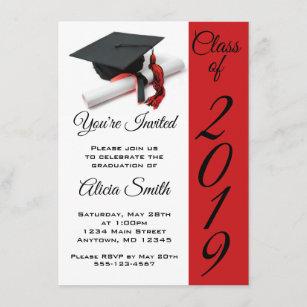 Details about   Graduation Cap With Name Invitation Announcement Card 