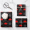 Black and Red Graduation Cap Pattern