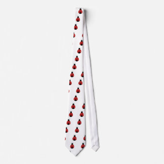 Black and Red Heart Ladybug Tie