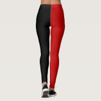 Valentine's Day Love Hearts Pink Red Black Legging