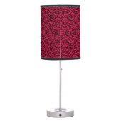 Black and Red Lace Gothic Style Lamp (Back)