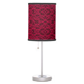 Black and Red Lace Gothic Style Lamp (Right)