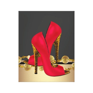 red and black leopard print heels