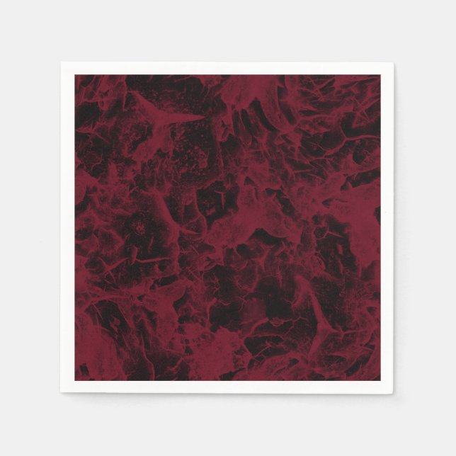 Black and red marble pattern. napkins (Front)
