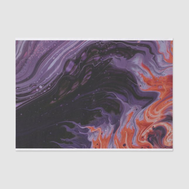 Black and Red Marble Tissue Paper (Front)