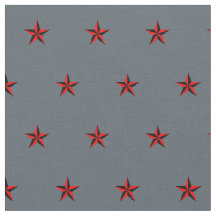 Black and Red Nautical Star Pattern on Slate Gray