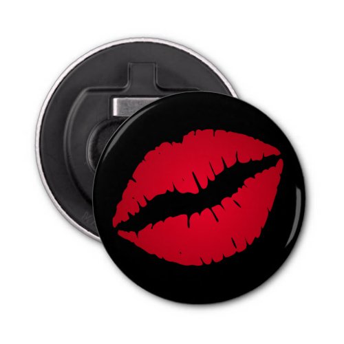 Black and Red Ombre Lipstick Kiss Bottle Opener