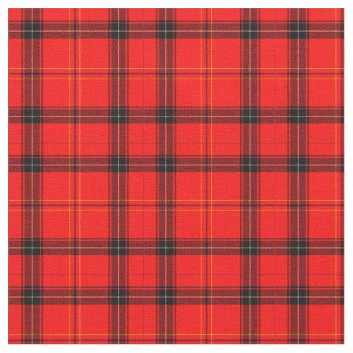 Black and Red Plaid (Tartan) Fabric